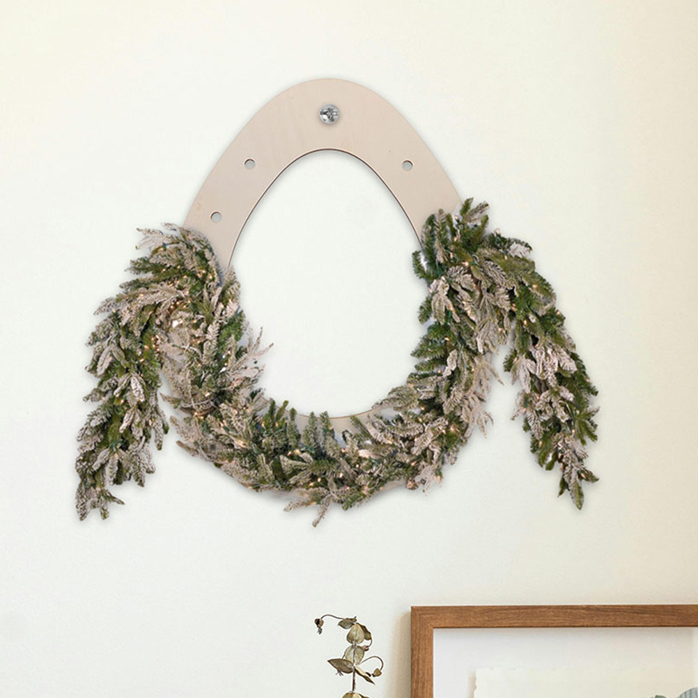 Wood Ring Blank - วงแหวนไม้รูปไข่สำหรับทำพวงหรีดอีสเตอร์ DIY ฐานเปล่าสำหรับงานฝีมือ ยังไม่ได้ตกแต่ง สำหรับจัดดอกไม้ ห่วงมาคราเม่