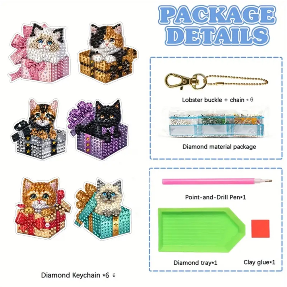 พวงกุญแจเพชร DIY 6 ชิ้น - ซีรี - Resin Craft Ideas บทวิจารณ์และราคา
