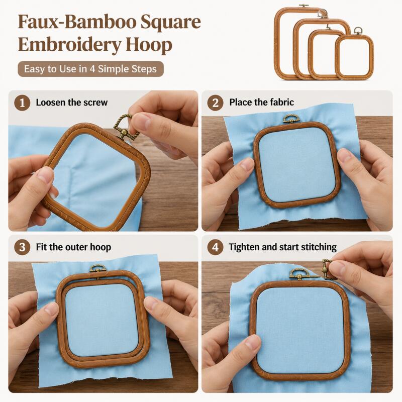 กรอบปักครอสติชลายไม้เทียมทรงสี - Wood Ring Blank บทวิจารณ์และราคา