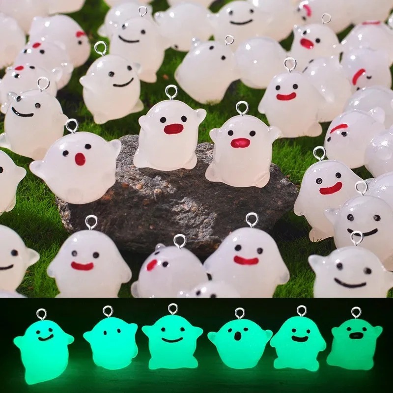 10 ชิ้น จี้เรซินรูปผีสีขาวเรือ - Resin Crafts Diy บทวิจารณ์และราคา
